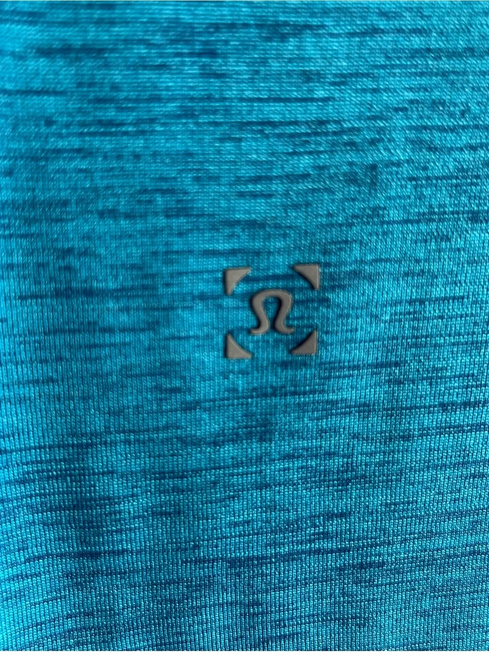 lululemon athletica Men's Teal Blue Quarter-Zip Long Sleeve Pullover